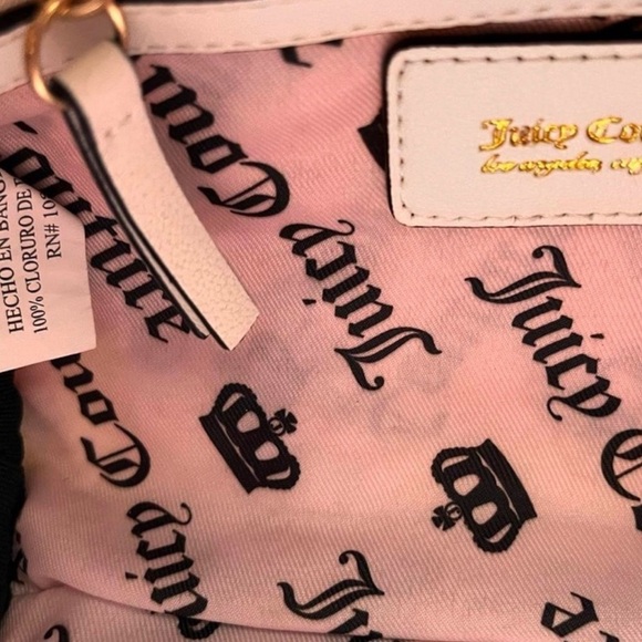 Juicy Couture White Mini Bag w/Strawberry Motif & removable coin purse - Picture 9 of 9